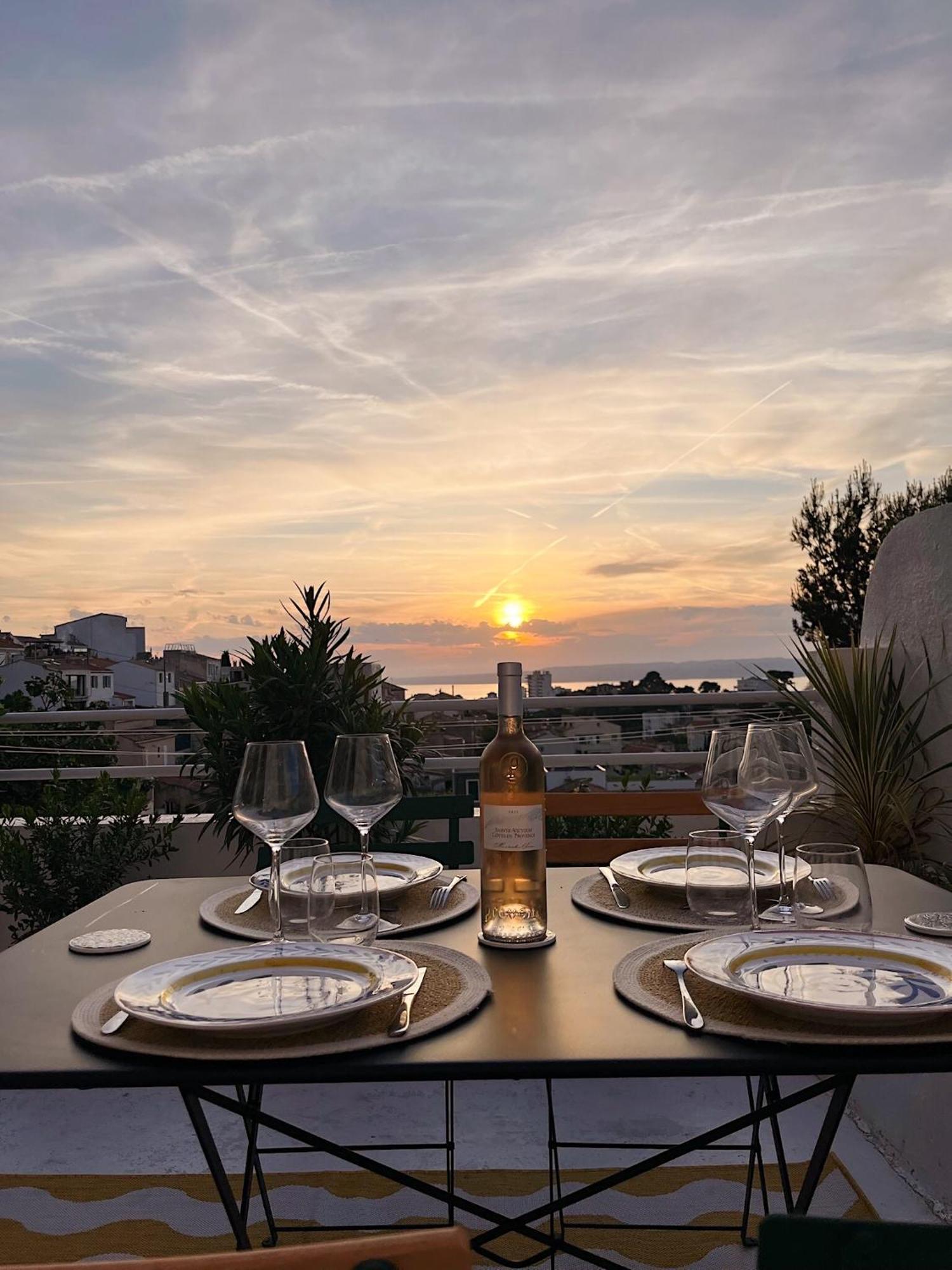 Charmant Studio-Terrasse Vue Mer มาร์กเซย ภายนอก รูปภาพ